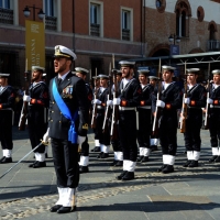 Foto Nicoloro G.  10/05/2015  Ravenna    Diciannovesimo raduno nazionale dei Marinai d\' Italia. nella foto fucilieri dell battaglione San Marco.