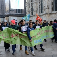 Foto Nicoloro G. 20/11/2017 Milano Nella \' Giornata internazionale dei diritti dell\' Infanzia \' un allegro e variegato corteo ha attraversato le vie del centrocitta\'. nella foto un momento lungo il corteo.