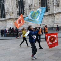 Foto Nicoloro G. 20/11/2017 Milano Nella \' Giornata internazionale dei diritti dell\' Infanzia \' un allegro e variegato corteo ha attraversato le vie del centrocitta\'. nella foto un momento lungo il corteo.