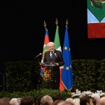 Foto Nicoloro G.   05/11/2019   Ravenna   Alla presenza del Capo dello Stato si e' svolta la cerimonia in ricordo di Benigno Zaccagnini, nel trentesimo anniversario della sua morte. nella foto il presidente Sergio Mattarella durante il suo intervento.