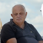 Foto Nicoloro G.   15/08/2019  Cervia ( Ra )   27° edizione di ' Cervia, la spiaggia ama il libro ' con il tradizionale sbarco degli scrittori dalle imbarcazioni storiche. nella foto il giornalista Giancarlo Mazzuca.