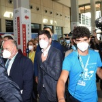 Foto Nicoloro G.   23/08/2021   Rimini   Quarta giornata della 42° edizione del Meeting di Comunione e Liberazione che quest' anno ha per titolo ' Il coraggio di dire io '. nella foto il ministro Roberto Speranza al suo arrivo al Meeting.