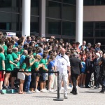 Foto Nicoloro G.   25/08/2023   Rimini   Sesta ed ultima giornata della 44° edizione del Meeting di C.L. dal titolo  \'\' L\' esistenza umana e\' un\' amicizia inesauribile \'\' con l\' intervento del Capo dello Stato.  nella foto il Presidente Sergio Mattarella viene salutato all\' uscita da un folto gruppo di volontari.