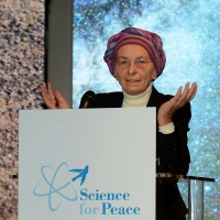 Foto Nicoloro G. 17/11/2017 Milano 9° edizione di 'Science for Peace ', Conferenza mondiale dal titolo ' Post-Verita''. nella foto Emma Bonino.