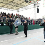 Foto Nicoloro G.   08/05/2022   Rimini  Giornata conclusiva della 93° Adunata Nazionale Alpini che culmina con la sfilata generale 
davanti alle autorita' militari e civili e una folla di spettatori. nella foto la rappresentanza della sezione di Slovenia.