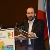 Foto Nicoloro G.   28-29/01/2017   Rimini  Seconda e conclusiva giornata dell' Assemblea nazionale amministratori locali. nella foto il presidente del PD Matteo Orfini.