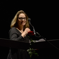 Foto Nicoloro G. 27/06/2017 Milano 18° edizione de ' La Milanesiana ' che quest' anno ha per tema ' Paura e Coraggio '. nella foto la scrittrice Dana Spiotta.