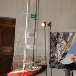 Foto Nicoloro G.   29/08/2023   Ravenna    Anteprima della mostra sull\'imbarcazione \'\'Il Moro di Venezia\'\' /\'America\'s Cup 1992. nella foto un modellino del Moro di Venezia.