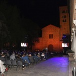 Foto Nicoloro G.   05/09/2020   Ravenna   Apertura delle celebrazioni nazionali per il 700° anniversario della morte del Sommo Poeta alla presenza del Capo dello Stato. nella foto una veduta della piazza durante la serata.