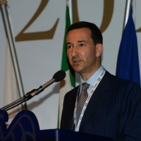 Foto Nicoloro G.  12/06/2015   Ravenna   Assemblea generale della Confindustria di Ravenna, sul tema " Impresa e Giustizia ", nell' ambito dei festeggiamenti per i 70 anni dell' Organizzazione ravennate. nella foto il presidente di Confindustria Ravenna Guido Ottolenghi.