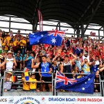 Foto Nicoloro G.   02/09/2024   Ravenna   Cerimonia di apertura della 14esima edizione del Campionato mondiale di Dragon Boat. E\' una competizione di origini cinersi che vede la partecipazione di 172 squadre provenienti da 32 nazioni con oltre settemila atleti per quasi 500 gare. il programma prevede gare di 200 mt., 500 mt. e 2 km. su imbarcazioni di lunghezza variabile da 8 a oltre 18 metri. nella foto una veduta della tribuna centrale.