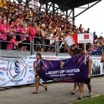 Foto Nicoloro G.   02/09/2024   Ravenna   Cerimonia di apertura della 14esima edizione del Campionato mondiale di Dragon Boat. E\' una competizione di origini cinersi che vede la partecipazione di 172 squadre provenienti da 32 nazioni con oltre settemila atleti per quasi 500 gare. il programma prevede gare di 200 mt., 500 mt. e 2 km. su imbarcazioni di lunghezza variabile da 8 a oltre 18 metri. nella foto il passaggio della delegazione del Bahrain.