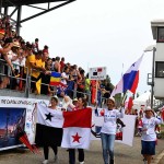 Foto Nicoloro G.   02/09/2024   Ravenna   Cerimonia di apertura della 14esima edizione del Campionato mondiale di Dragon Boat. E\' una competizione di origini cinersi che vede la partecipazione di 172 squadre provenienti da 32 nazioni con oltre settemila atleti per quasi 500 gare. il programma prevede gare di 200 mt., 500 mt. e 2 km. su imbarcazioni di lunghezza variabile da 8 a oltre 18 metri. nella foto il passaggio della delegazione di Panama.