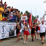 Foto Nicoloro G.   02/09/2024   Ravenna   Cerimonia di apertura della 14esima edizione del Campionato mondiale di Dragon Boat. E\' una competizione di origini cinersi che vede la partecipazione di 172 squadre provenienti da 32 nazioni con oltre settemila atleti per quasi 500 gare. il programma prevede gare di 200 mt., 500 mt. e 2 km. su imbarcazioni di lunghezza variabile da 8 a oltre 18 metri. nella foto il passaggio della delegazione della Polonia.