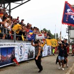 Foto Nicoloro G.   02/09/2024   Ravenna   Cerimonia di apertura della 14esima edizione del Campionato mondiale di Dragon Boat. E\' una competizione di origini cinersi che vede la partecipazione di 172 squadre provenienti da 32 nazioni con oltre settemila atleti per quasi 500 gare. il programma prevede gare di 200 mt., 500 mt. e 2 km. su imbarcazioni di lunghezza variabile da 8 a oltre 18 metri. nella foto il passaggio della delegazione di Singapore.