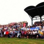 Foto Nicoloro G.   02/09/2024   Ravenna   Cerimonia di apertura della 14esima edizione del Campionato mondiale di Dragon Boat. E\' una competizione di origini cinersi che vede la partecipazione di 172 squadre provenienti da 32 nazioni con oltre settemila atleti per quasi 500 gare. il programma prevede gare di 200 mt., 500 mt. e 2 km. su imbarcazioni di lunghezza variabile da 8 a oltre 18 metri. nella foto una veduta della tribuna centrale.