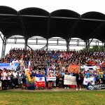 Foto Nicoloro G.   02/09/2024   Ravenna   Cerimonia di apertura della 14esima edizione del Campionato mondiale di Dragon Boat. E\' una competizione di origini cinersi che vede la partecipazione di 172 squadre provenienti da 32 nazioni con oltre settemila atleti per quasi 500 gare. il programma prevede gare di 200 mt., 500 mt. e 2 km. su imbarcazioni di lunghezza variabile da 8 a oltre 18 metri. nella foto una veduta della tribuna centrale.