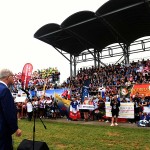 Foto Nicoloro G.   02/09/2024   Ravenna   Cerimonia di apertura della 14esima edizione del Campionato mondiale di Dragon Boat. E\' una competizione di origini cinersi che vede la partecipazione di 172 squadre provenienti da 32 nazioni con oltre settemila atleti per quasi 500 gare. il programma prevede gare di 200 mt., 500 mt. e 2 km. su imbarcazioni di lunghezza variabile da 8 a oltre 18 metri. nella foto Claudio Schermi preidente internazionale Dragon Boat.