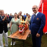 Foto Nicoloro G.   02/09/2024   Ravenna   Cerimonia di apertura della 14esima edizione del Campionato mondiale di Dragon Boat. E\' una competizione di origini cinersi che vede la partecipazione di 172 squadre provenienti da 32 nazioni con oltre settemila atleti per quasi 500 gare. il programma prevede gare di 200 mt., 500 mt. e 2 km. su imbarcazioni di lunghezza variabile da 8 a oltre 18 metri. nella foto da sinistra Antonio De Lucia, presidente nazionale Dragon Boat e Claudio Schermi preidente internazionale Dragon Boat.