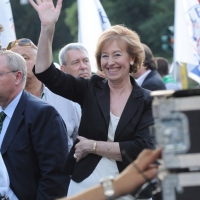 Foto Nicoloro G. 13/05/2011 Milano Chiusura della campagna elettorale della Lega Nord. nella foto Letizia Moratti