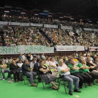 Foto Nicoloro G. 01/07/2012 Assago (Milano) Si e’ concluso al Forum di Assago il Congresso Federale della Lega Nord che ha eletto Roberto Maroni nuovo segretario federale della Lega Nord e ha sancito cosi’ l’ inizio del nuovo corso per il partito. nella foto Il gruppo dei delegati