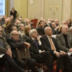 Foto Nicoloro G.   06/02/2023   Ravenna   Convegno sul tema ' Presenza e attualita' di Ugo La Malfa '. nella foto da sinistra Eugenio Fusignani, Angelo Varni, Giorgio La Malfa, Antonio Patuelli e Stefano Bonaccini.