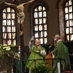 Foto Nicoloro G.   12/09/2021   Ravenna   Questa giornata segna il culmine delle celebrazioni dei 700 anni dalla morte di Dante. nella foto il cardinale Gianfranco Ravasi mentre celebra la Santa Messa per il Sommo Poeta.