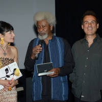 Foto Nicoloro G. 25/06/2013 Milano Settima giornata della quattordicesima edizione de " La Milanesiana " che ha per tema " Il segreto ". nella foto Elisabetta Sgarbi – Wole Soyinka – Andrea De Carlo