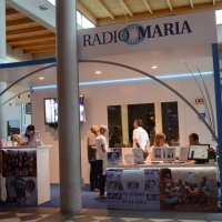 Foto Nicoloro G.  24/08/2014  Rimini   XXXV edizione del Meeting per l\' amicizia fra i popoli. nella foto lo stand di Radio Maria.