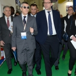 27/03/2019   Ravenna   XIV edizione dell\' OMC - Offshore Mediterranean Conference -. nella foto il sottosegretario Giancarlo Giorgetti, a destra, con il presidente OMC Innocenzo Titone.