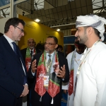 Foto Nicoloro G.   27/03/2019   Ravenna   XIV edizione dell' OMC - Offshore Mediterranean Conference -. nella foto il sottosegretario Giancarlo Giorgetti si intrattiene allo stand dell' Oman.