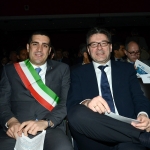 Foto Nicoloro G.   27/03/2019   Ravenna   XIV edizione dell' OMC - Offshore Mediterranean Conference -. nella foto il sindaco di Ravenna Michele de Pascale e il sottosegretario Giancarlo Giorgetti.