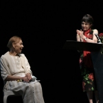 Foto Nicoloro G.   14/06/2021   Milano     Edizione 2021 de La Milanesiana con una serata dedicata alla figura del regista Giorgio Strehler a 100 anni dalla nascita. nella foto la scrittrice e poetessa ungherese Edith Bruck con Elisabetta Sgarbi.