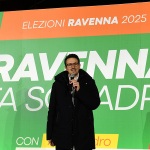 Foto Nicoloro G.   22/02/2025   Ravenna   Elezioni del sindaco di Ravenna 2025. nella foto Alessandro Barattoni, gia\' segretario provinciale del PD e candidato unico per il PD a sindaco di Ravenna da\' inizio ufficialmente alla campagna elettorale.