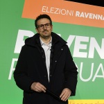 Foto Nicoloro G.   22/02/2025   Ravenna   Elezioni del sindaco di Ravenna 2025. nella foto Alessandro Barattoni, gia\' segretario provinciale del PD e candidato unico per il PD a sindaco di Ravenna da\' inizio ufficialmente alla campagna elettorale.