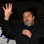 Foto Nicoloro G.   09/11/2024   Ravenna   Intervento del ministro e segretario della Lega nella campagna elettorale del centro-destra per le  regionali. nella foto il ministro Matteo Salvini.