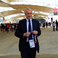 Foto Nicoloro G.   05/05/2015  Milano    Expo Milano 2015, l' Esposizione Internazionale che l'Italia ospiterà dal primo Maggio al 31 Ottobre 2015. nella foto il sindaco di Milano Giuliano Pisapia.