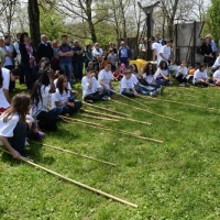 Foto Nicoloro G. 25/04/2013 Marzabotto ( Bologna ) Celebrazione della Festa della Liberazione in questo paese che durante la Seconda guerra mondiale subì una strage perpetrata dai nazisti. nella foto Spettacolo di studenti