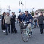 Foto Nicoloro G.   30/07/2023   Cervia ( RA )   Festa della Lega Romagna. nella foto il ministro Matteo Salvini al suo arrivo alla festa in bicicletta.