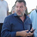 Foto Nicoloro G.   30/07/2023   Cervia ( RA )   Festa della Lega Romagna. nella foto il ministro Matteo Salvini.
