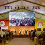 Foto Nicoloro G.   25/08/2019   Ravenna   Festa Nazionale dell' Unita'. nella foto una veduta della sala che ospita i dibattiti e gli incontri.