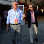 Foto Nicoloro G    01/09/2019   Ravenna    Festa Nazionale dell' Unita'. nella foto Stefano Vaccari, responsabile aaaaaacomunicazione esterna del PD, a sinistra, e il giornalista Ferruccio de Bortoli.