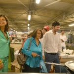 Foto Nicoloro G.   03/09/2023   Ravenna   Festa Nazionale dell' Unita'.  nella foto Laura Boldrini, Marina Sereni e Roberto Speranza salutano i volontari nelle cucine della Festa.