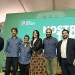 Foto Nicoloro G.   05/09/2023   Ravenna   Festa Nazionale dell' Unita'.  nella foto da sinistra Simone Canettieri, Mattia Santori, Marwa Mahmoud, Giulia Biasi, Tommaso Dotti e Michele Fina.