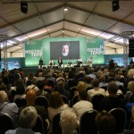 Foto Nicoloro G.   09/09/2023   Ravenna   Festa Nazionale dell' Unita'.  nella foto il salone gremito durante il ricordo del giornalista Andrea Purgatori.