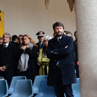 Foto Nicoloro G. 23/02/2016 Milano Cerimonia funebre laica in onore del semiologo e scrittore Umberto Eco. nella foto il ministro Dario Franceschini.