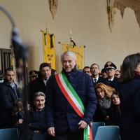 Foto Nicoloro G. 23/02/2016 Milano Cerimonia funebre laica in onore del semiologo e scrittore Umberto Eco. nella foto il sindaco Giuliano Pisapia.