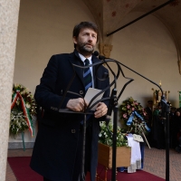 Foto Nicoloro G. 23/02/2016 Milano Cerimonia funebre laica in onore del semiologo e scrittore Umberto Eco. nella foto il ministro Dario Franceschini.