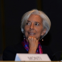 Foto Nicoloro G.  09/12/2014    Milano    Inaugurazione dell' Anno Accademico 2014-2015 dell' Università Bocconi. nella foto il direttore generale del FMI Christine Lagarde.