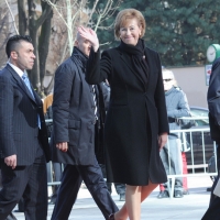 Foto Nicoloro G. 21/03/2011 Milano Inaugurazione alla presenza del Capo dello Stato della nuova sede della Regione Lombardia. nella foto Letizia Moratti, Sindaco di Milano